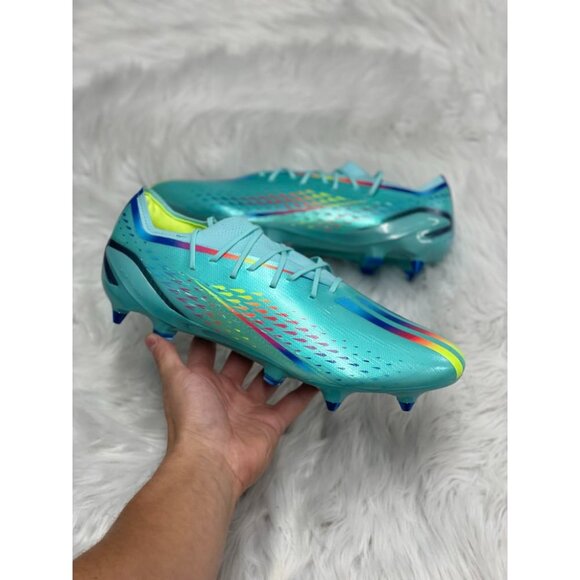 Adidas X Speedportal.1 SG Mens Soccer Cleats Blue GW8442 NEW Multi Sz - Picture 1 of 9